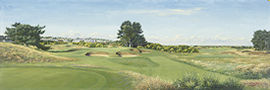 Unbranded Carnoustie 13th Hole Golf Print by Bernard