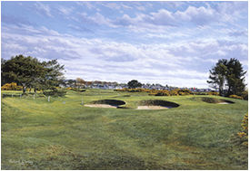 Unbranded Carnoustie Whins Limited Edition Golf Print by