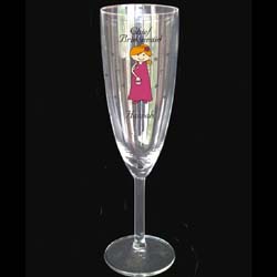 Unbranded Cartoon Character Champagne Flute Chief Bridesmaid