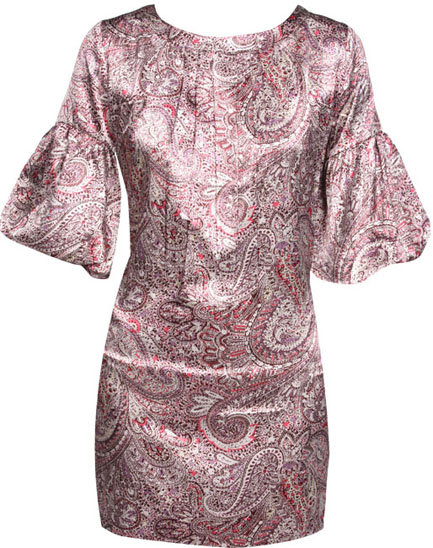 Unbranded Catherine satin paisley dress