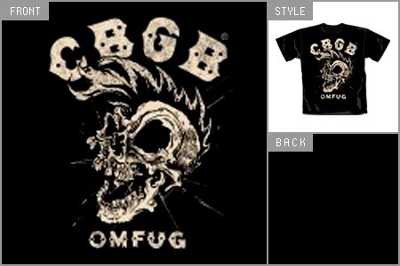 Unbranded CBGBs (Punk Skull) T-shirt brv_30632006P