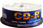 · 25 80 minute CD-R · 700MB · Supplied in a cakebox · Excellent storage capacity