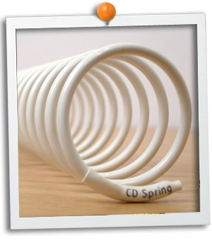 CD Spring A brilliant CD rack to add a touch of class to any desktop or shelf. The custom made mild 