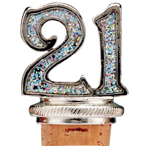 Unbranded Celebration 21st Birthday Bottle Stopper