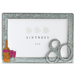 This eye-catching and very striking Celebration 80th Birthday Photo Frame makes a wonderful gift for