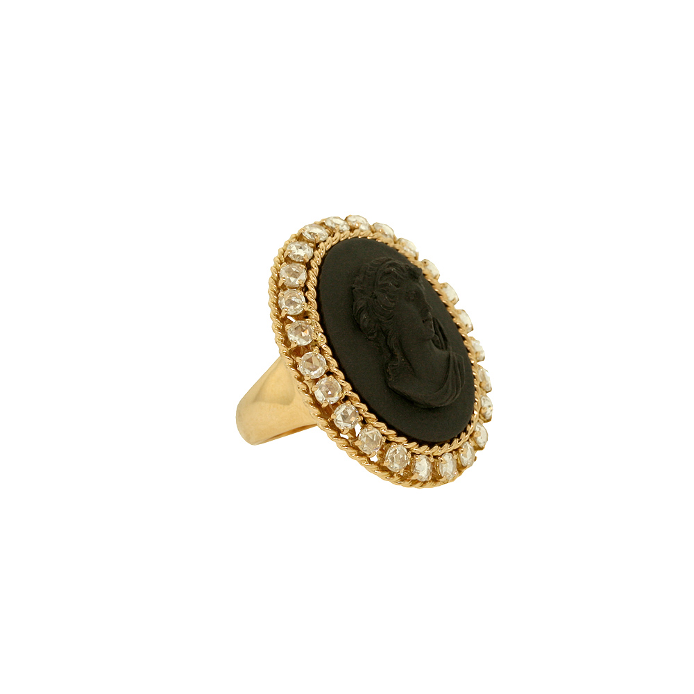 Ceramic Cameo Ring