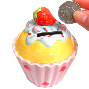 Unbranded Ceramic Cupcake Money Box