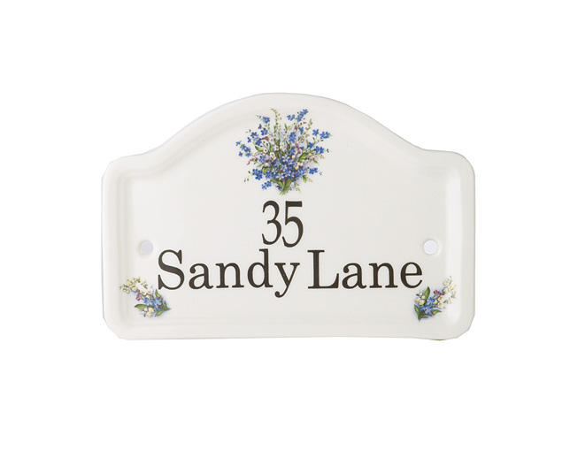 Unbranded Ceramic House Number and Address Plaque - Forget
