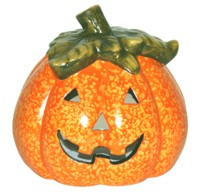 Unbranded Ceramic Pumpkin Halloween Candle Holder