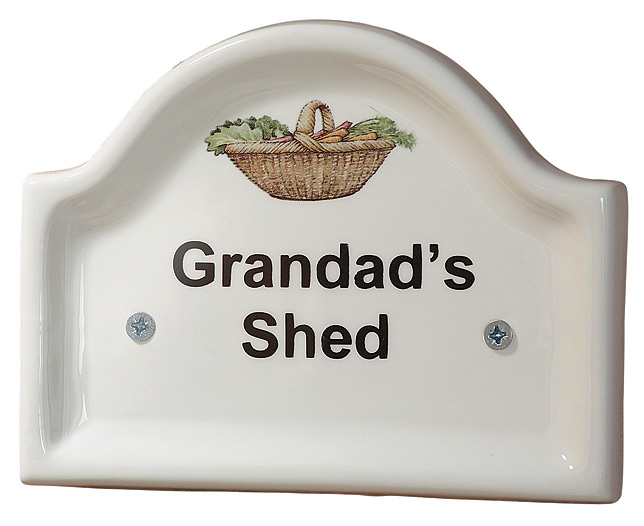 Unbranded Ceramic Shed Sign - Personalised