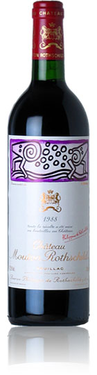 Unbranded Chandacirc;teau Mouton-Rothschild 1988 Pauillac, 1er Cru Classandeacute; (75cl)