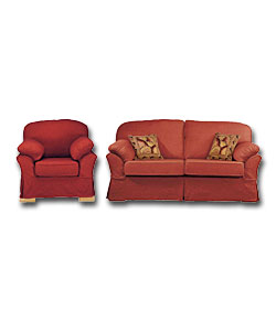Charleston 3 Piece Suite Terracotta