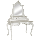 Chateau white painted dressing table with mirror