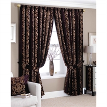 Unbranded Chatham Aubergine Lined Curtains 117x137cm