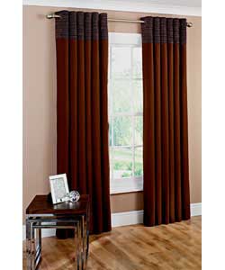 Curtains 100 cotton body, 58 polyester/ 42 viscose chenille cuff.Lining 50 cotton, 50 polyester.Ring