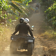 Enjoy an adventure trek by Elephant and 4WD vehicles through some of Thailand’s most picturesq