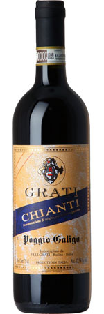 The Grati family have been producing wine and olive oil for 6 generations. Their estate is located in the DOCG of Rufina, a zone identified as one of Tuscanys finest. This wine is made from 90% Sangiovese, blended with two other traditional Tuscan va