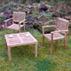 Unbranded Chichester Teak Stacking Chair Patio Set