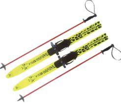 Childrens ski and stick set (60cm)