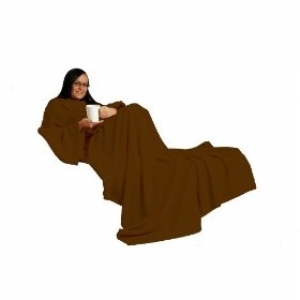 Unbranded (Chocolate Brown) Snug Rug - Blanket With Sleeves