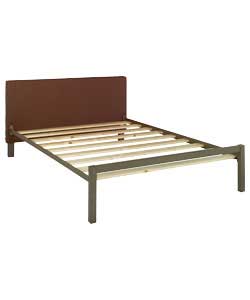 Chopin Beige Double Bedstead - Frame Only