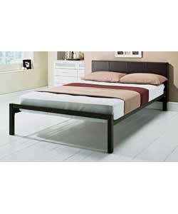 Chopin Chocolate Double Bedstead with Comfort Mattress