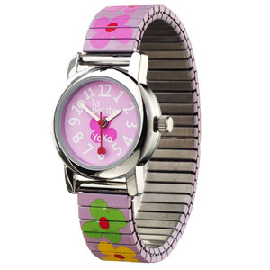 Babywatch Paris - The Cutest Watches in France! Petite Yoko - Rose (Pale pink with multi-strap)