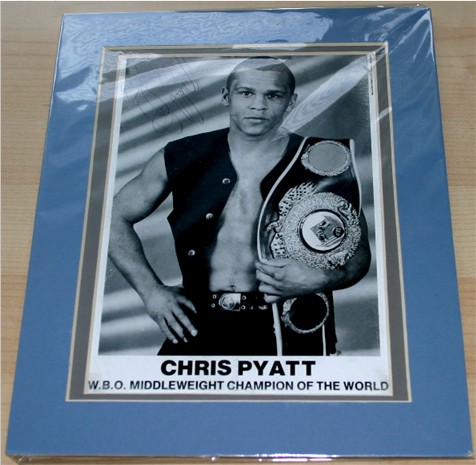 CHRIS PYATT SIGNED and MOUNTED PHOTO - 10 x 8