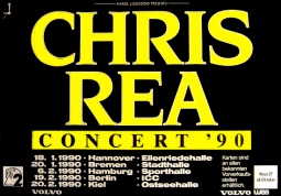 CHRIS REA Concert Tour 1990 Music Poster 84x59cm