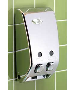 Chrome Double Soap Dispenser