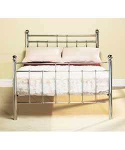 Chrome Oxford Double Bedstead Frame Only