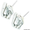 Unbranded Chrome-Plated Toilet Seat Hinges