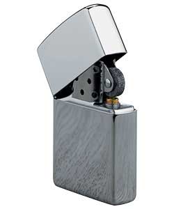 Original Zippo high polished chrome petrol lighter. Gift boxed. Please note this product is only