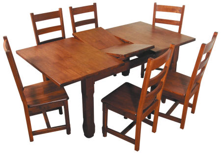 The Chunky Butterfly Extending Table (~) from The Furniture Warehouse offers a great combination of