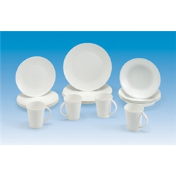 Fine bone china dinnerware setConsists of four mugs  four plates  four tea plates and four