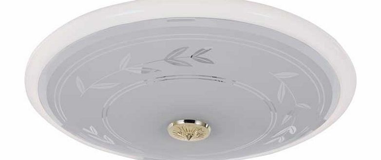 Unbranded Circular Fluorescent Etch Flush Ceiling Fitting