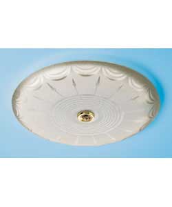 Decorative glass diffuser.Easy fit over existing ceiling rose.Low energy lighting.Light output equiv