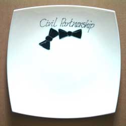 Civil Partnership Plate