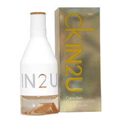 CK In 2U a perfect gift for her. It is a fresh floriental, with hints grapefruit, sugar orchid.