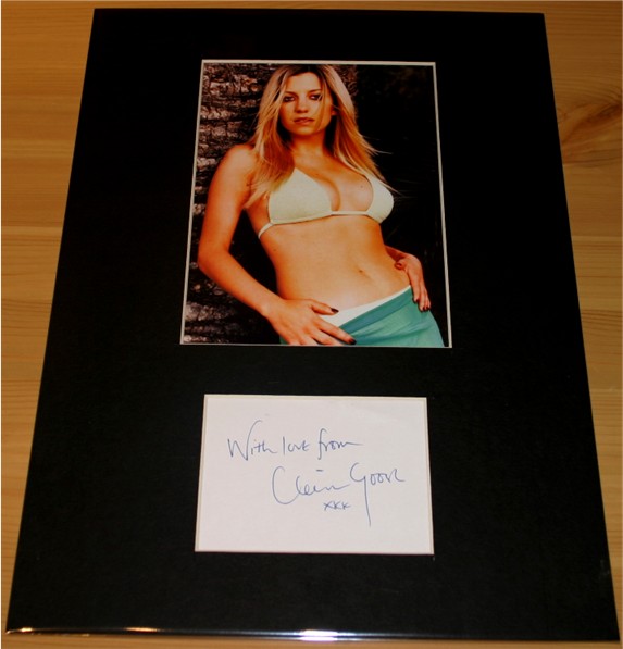 CLAIRE GOOSE MOUNTED SIGNATURE - 14 x 10