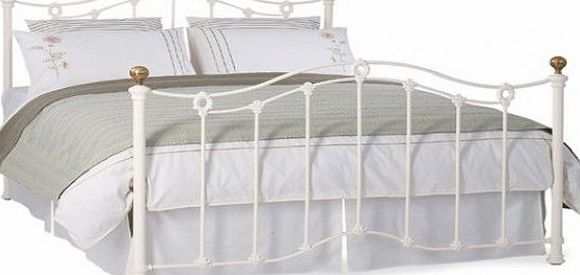 Unbranded Clarina Bedstead - Glossy Ivory