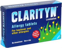 Tablet containing: Loratidine 10mg. Symptomatic re