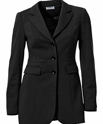 Long stretch jacket with front button fastening and two pockets. In a slimming shape due to the special seams. Class International fx Jacket Features: Dry clean only 63% Polyester, 32% Viscose, 5% Elastane Lining: Polyester Length approx. 72 cm (28 i