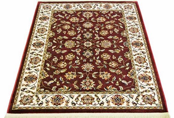 Classic Jaipur Silk Effect Rug - Red - 135 x 195cm