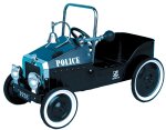 Classic Pedal Car Police Car With Working Horn and Bell- Great Gizmos
