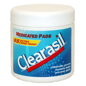 New Clearasil Pads contain an active ingredient th