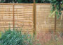   A fence panel with traditional style, providing