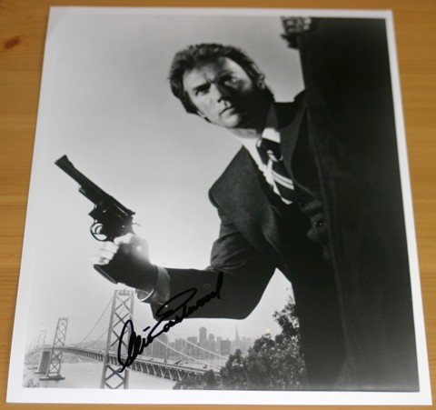 CLINT EASTWOOD SIGNED DIRTY HARRY 10 x 8
