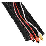 Unbranded Cloth Tube ?Easy Flexwrap? for Cables - Black