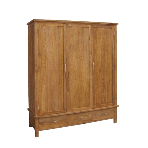 Unbranded Coach House Brooklyn Oak Triple Wardrobe